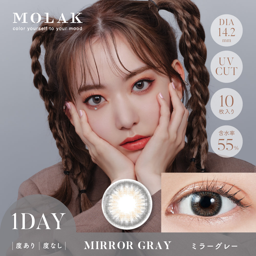 MOLAK ミラーグレー モデル装用イメージ