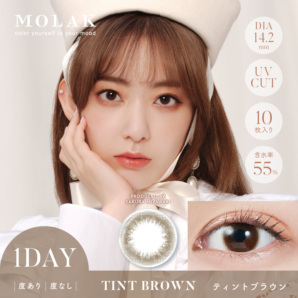 MOLAK ティントブラウン モデル装用イメージ