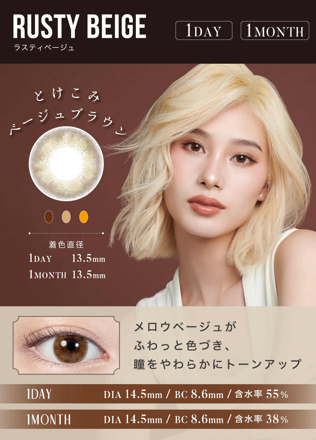 LILMOON 1DAY ラスティベージュ 商品紹介 2/4